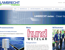 Tablet Screenshot of lambrecht.net